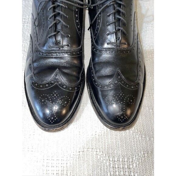 Allen Edmonds Chester Men’s Wingtip Dress Shoes Sz 9.5 C Black Leather Business main image 12